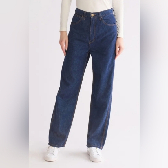 NWT THE GREAT Miner Jeans 27 Cotton Hemp Relaxed Fit - Picture 1 of 7